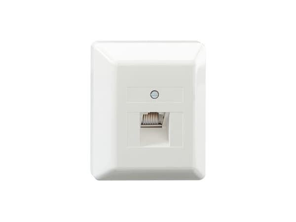 Rutenbeck 13411501, RJ-45, 6a, Valkoinen, 65 mm, 26 mm, 8 cm Valkoinen