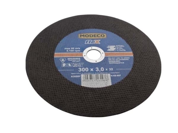 Modeco Flatslipeskive for skjæring av metall 350mm 5 stk. (MN-68-908)