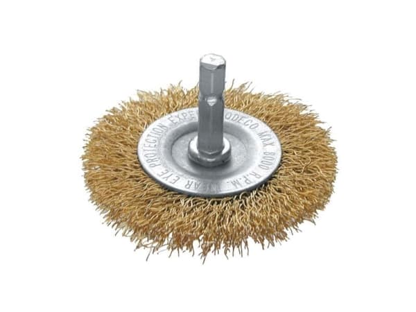 Modeco Stålskivebørste med 1/4" skaft 65 mm (MN-69-172)