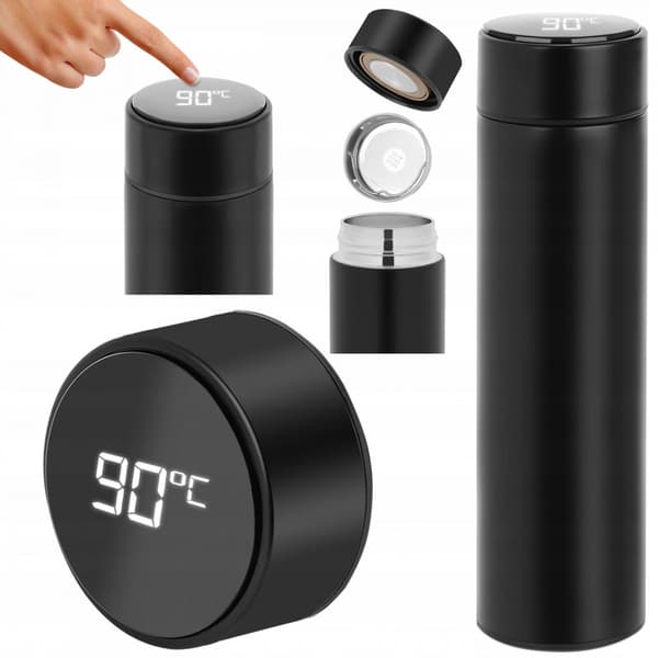Smart Termosmugg 500 ml med LCD tempretur display / rostfritt stål