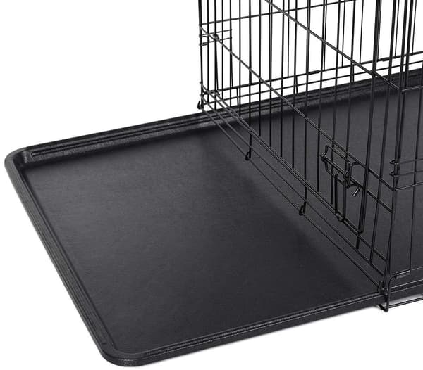 Hundbur L Metall 91x64x58 cm med två dörrar