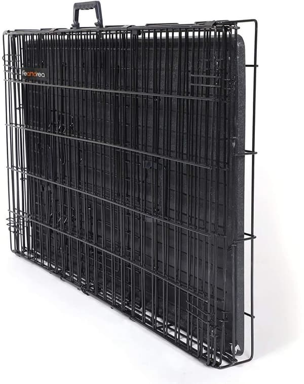 Hundbur L Metall 91x64x58 cm med två dörrar