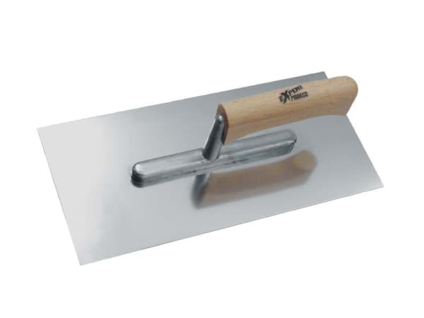 Modeco ruostumattomasta teräksestä valmistettu kelluke sileä EXPERT puukahva 280x130mm - MN-73-400