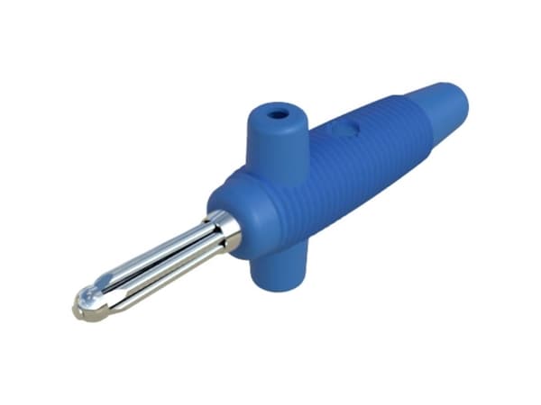 SKS Hirschmann Buela 300 K Bananstik Stik, lige Stift-diameter: 4 mm Blå 1 stk