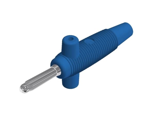 SKS Hirschmann Buela 300 K Bananstik Stik, lige Stift-diameter: 4 mm Blå 1 stk