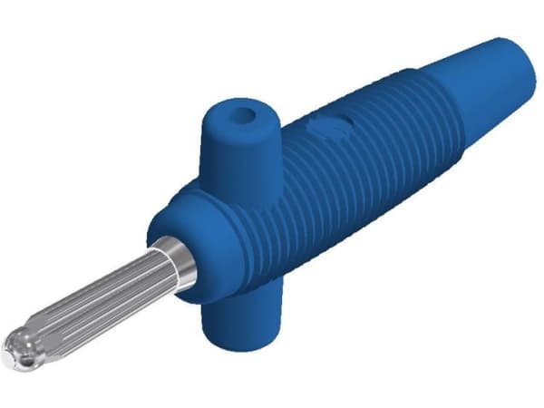 SKS Hirschmann Buela 300 K Bananstik Stik, lige Stift-diameter: 4 mm Blå 1 stk