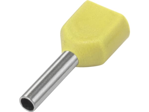 TRU COMPONENTS 1091323 Dubbla kabelskor 0,50 mm² Delvis isolerade Vit 100 st