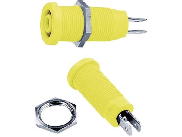 Stäubli XEB-1R Säkerhetsanslutning för laboratorium Anslutning, infälld montering vertikal Stiftdiameter: 4 mm Grön, gul 1 st