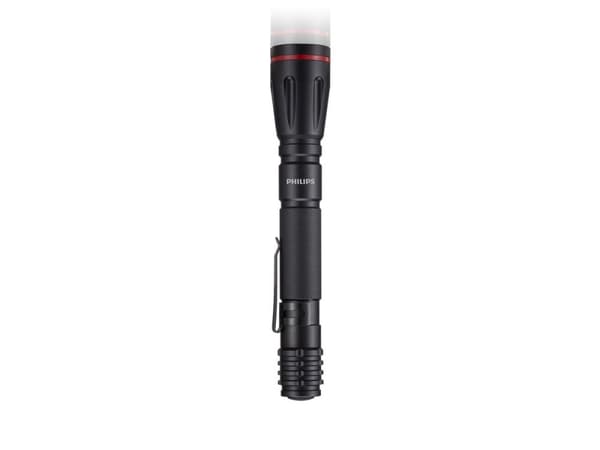 Philips SFL1001P/10, Painikkeellinen taskulamppu, Musta, IPX4, LED, AA, Alkali