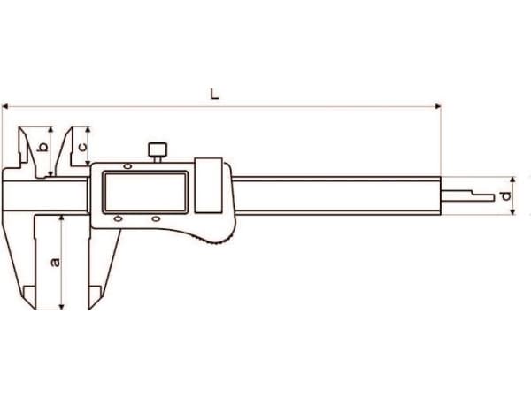 GIMEX elektroniskt gummikryss 150 x 40 mm (216.035)