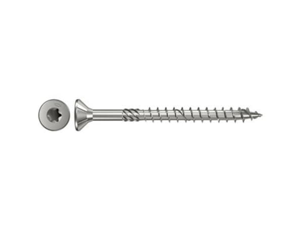 Fischer 657131, Skruv, Metall, Trä, Allmän användning, Delvis gängad, Platt huvud