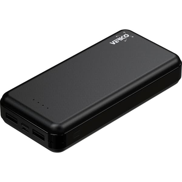 Verico Power Guard XL Powerbank 20000 mAh Fast Charge LiPo USB-A Svart Svart