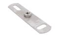 Miniatyrbild 1 av 2: Walraven Grundflange M8 - Rustfri 316 grundflange 80x35mm med punktsvejset muffe