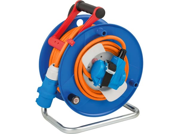 Brennenstuhl 1182470100, Musta, Sininen, Oranssi, Punainen, Muovi, 230 V, 23 m, IP44, 225 mm