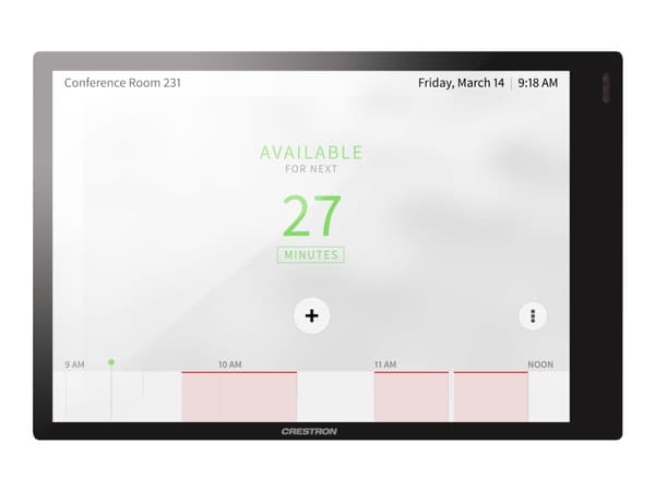 Crestron Room Scheduling Touch Screen TSS-770-B-S-LB KIT - Huonehallintajärjestelmä - langaton, langallinen - Bluetooth, 802.11a/b/g/n/ac - 2,4 Ghz,