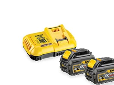 DeWALT DCB118T2-QW, Batteriladdare, Litium-Ion (Li-Ion), DeWalt, Svart, Gul, Litium-Ion (Li-Ion), 2 styck