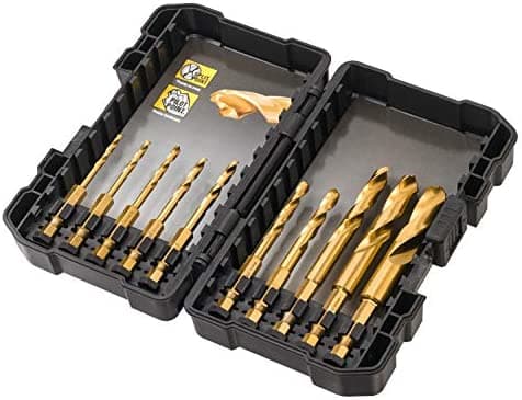 Dewalt DEWALT metalliporanterä HSS-TIN EXTREME IMPACT KPL. 10cz. 3-12mm HEX 1/4 "DT50050-QZ KÄSIKIRJA