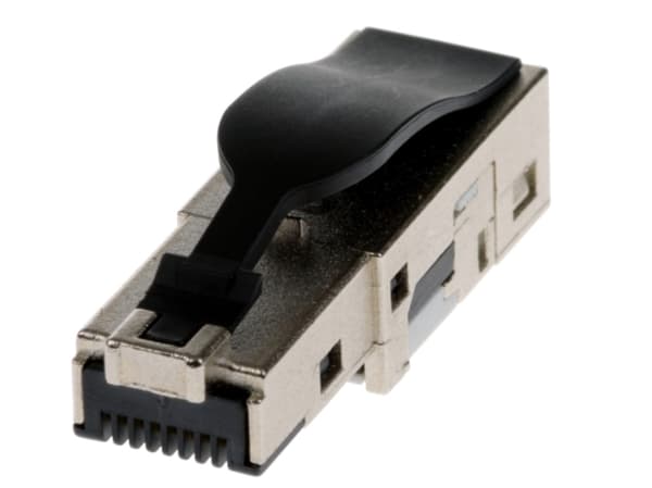 Axis 01996-001, RJ-45, Musta, Metallinen, Uros, Suora, Metalli, Muovi, Cat5e/Cat6