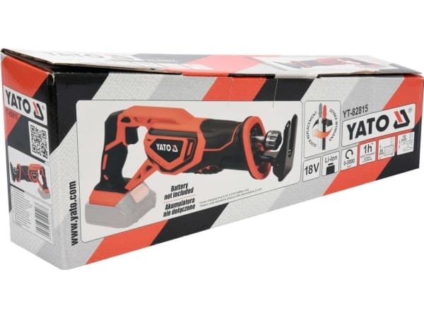 YATO SABRE SAW 18V LI-ION WITHOUT BATTERIES AND CHARGER YT-82815 - SOLO