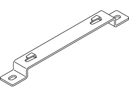 OBO Väggfäste höjd20 mm, bredd 50 mmförzinkat