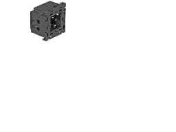 OBO Monteringsbox 1 Modul höjd76 mm, bredd 71 mm, djup 51 mmGråplast RAL 7011, halogenfri.