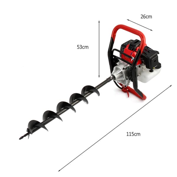 T-Mech Jordskrue med 4-takts Motor | MonsterShop