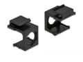 Miniatyrbilde 2 av 2: Delock Keystone cover - Modulært innføringshus - svart (en pakke 4)
