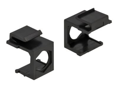 Delock Keystone cover - Modulært innføringshus - svart (en pakke 4)