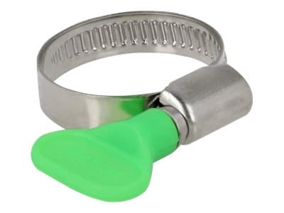 Delock Butterfly - Hose clamp - lämplig för 22 - 32 mm hose - grön (paket om 10)