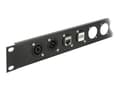 Pikkukuva 1 / 4: Delock Keystone Mounting 1 Port for D-type metal - Asennusteline modulaariselle pistokkeelle - musta - 1 portti