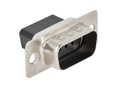 Delock - Stiftdon för crimpning - D-Sub 9 pin crimp male (paket om 4)
