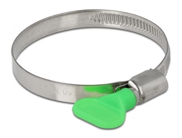 DeLOCK 19453, Ruuvipuristin (ruuvipyörä), Vihreä, Metallinen, Muovi, Ruostumaton teräs, 7 cm, Kiina