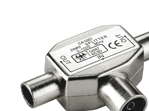 Value 11.99.4476, Coaxial in, 2 x Coaxial out, Hankjønn, Hunkjønn, 75 O