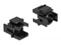 Miniatyrbilde 2 av 2: Delock Keystone cover - Modulært innføringshus - svart (en pakke 4)
