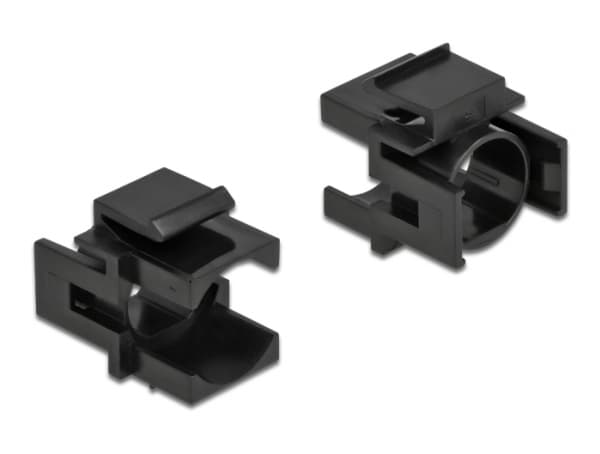 Delock Keystone cover - Modulært innføringshus - svart (en pakke 4)