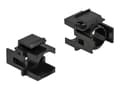 Miniatyrbilde 1 av 2: Delock Keystone cover - Modulært innføringshus - svart (en pakke 4)