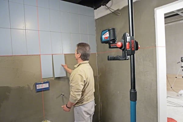 Bosch BT 350 Professional - Laser level monopod - 3 sektioner - teleskopisk - aluminium