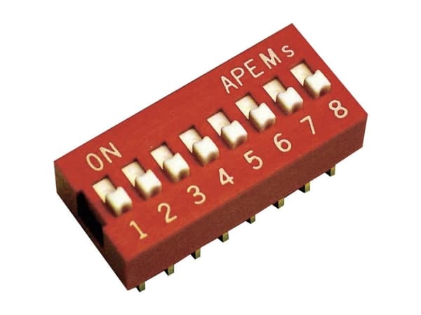 APEM NDP-04-V NDP-04-V DIP-afbryder Poltal 4 Piano-type 1 stk