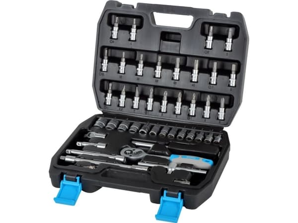 Mega Sett inneholder 46 stk 1/4'' stikkontakter og dyser, 4-14mm