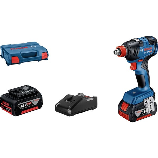 Bosch Professional GDX 18V-200 06019J2206 Mutterdragare batteri 200 Nm 18 V Antal batterier som ingår 2 4.0 Ah Li-Ion i