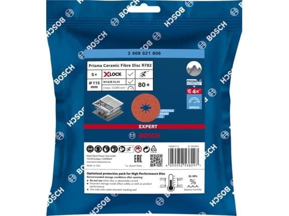 Bosch Accessories 2608621806 Fiberplade Diameter 115 mm Borings-diameter 22.23 mm 5 stk