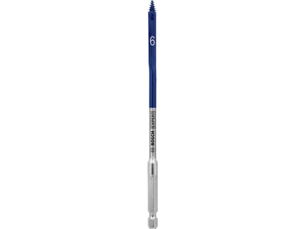 Bosch Expert - Bor - for tre, kartong, bløtt tre, sponplater - spadedel - 6 mm - heksagonal - lengde: 152 mm