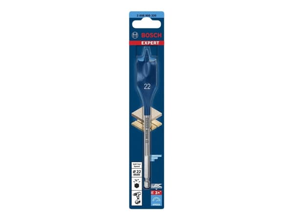 Bosch Expert SelfCut Speed - Borr - för spånskiva, mjuka träslag, spånskiva - centrumborr - 22 mm - hexagonalt - längd: 152 mm