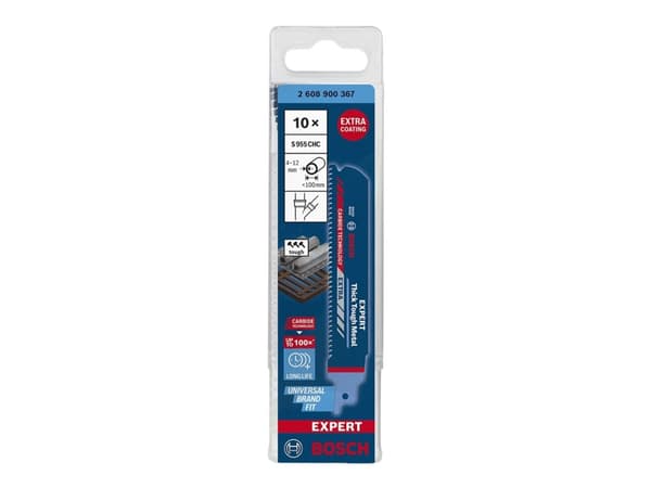 Bosch Expert Thick Tough Metal S 1155 CHC - Sagblad - for stål, støpejern - lengde: 150 mm - bredde: 25 mm (en pakke 10)