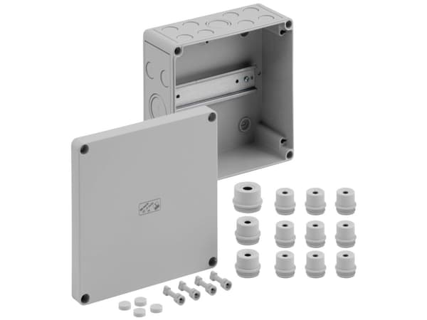 Spelsberg RKi 4/18-L Skåp för klämrad rad 180 x 182 x 90 Plast Grå 1 st