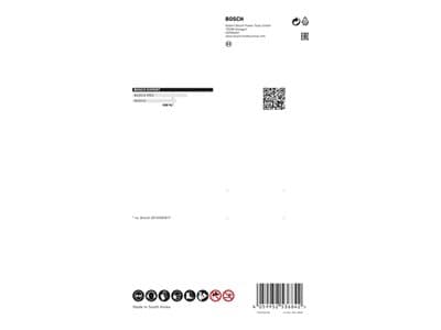 Bosch 2 608 900 535, Katkaisulaikka, valurauta, Metalli, Muovi, Bosch, Sininen, Pyöreä, 2,22 cm