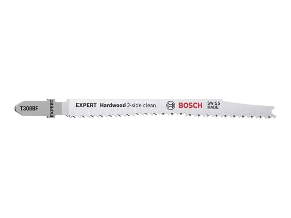 Bosch Expert Hardwood 2-side clean T308 BF - Sågblad - för spånskiva, lövträ - 3 delar - längd: 117 mm