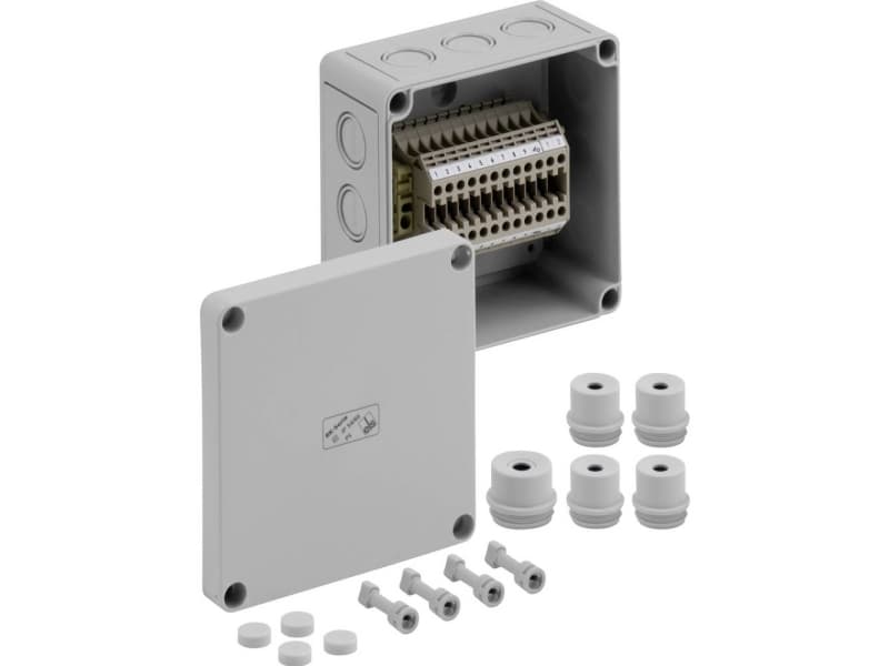 Spelsberg RK 4/12-12x4q Skåp för terminalrader 130 x 130 x 75 Plast Grå 1 st