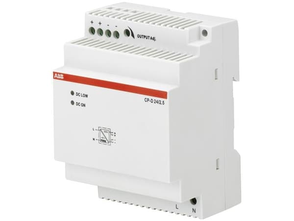 ABB CP-D24/2.5, 60 W, Hvit, 71 mm, 57,5 mm, 91 mm, 252 g Hvit