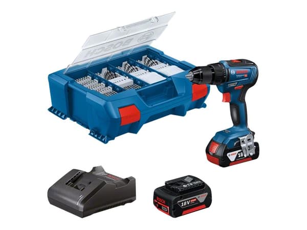 Bosch BORE-/SKRUEMASKINE GSR18V-55 2X4 82AC LC